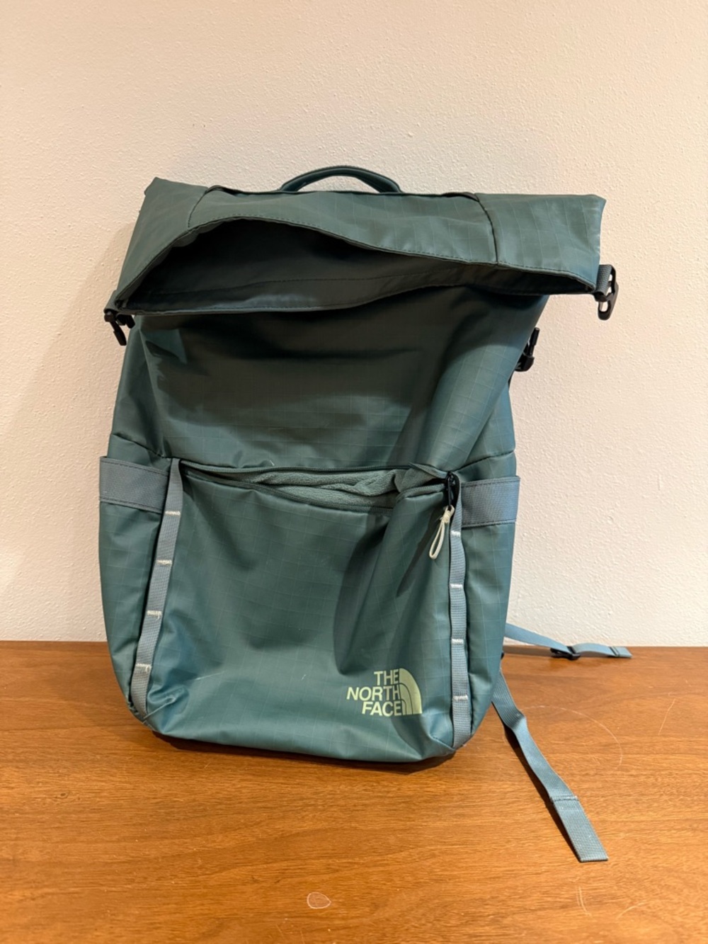 The North Face Roll-Top Backpack in Teal
